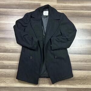 VTG US Navy Military Wool Pea Coat Mens Size 38XL Button 8405-01-154-5793